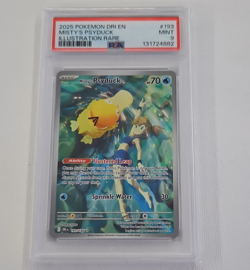 Misty's Psyduck 193/182 Sv10 Destined Rivals IR Full Art Holo ENG PSA 9 - Image 1