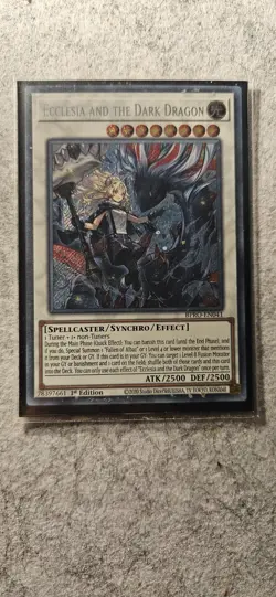 BPRO-EN041 Ecclesia and the Dark Dragon (Secret Rare) NM 1st Ed Yu-Gi-Oh! - Image 1