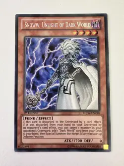 Yu-Gi-Oh Snoww Unlight of Dark World Secret Rare Card LCJW-EN248 - Image 1