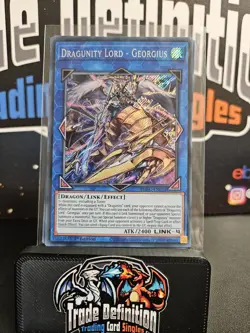 BLGG-EN014 Dragunity Lord – Georgius Secret Rare Yu-Gi-Oh! NEW - Image 1