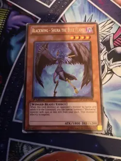 Blackwing Shura The Blue Flame DP11-EN004 1st Edition Rare Heavy Play Yu-Gi-Oh - Image 1