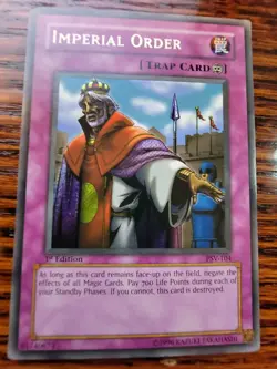 EXC 🧊Imperial Order PSV-104 1st Ed EDITION Pharaoh's Servant Yu-Gi-Oh! YUGIOH - Image 1