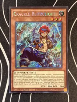 Crackle Blitzclique (SECRET RARE) CORI-EN012 (NM) 1st Edition Yu-Gi-Oh Konami - Image 1