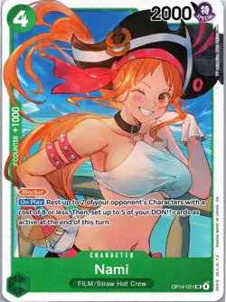 Nami OP14-031 Super Rare The Azure Sea's Seven One Piece Near Mint - Image 1
