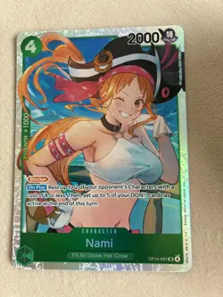 Nami OP14-031 Super Rare The Azure Sea's Seven One Piece Near Mint - Image 1