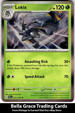 Lokix #021/193 SV02: Paldea Evolved Pokemon Rare Holo - Image 1