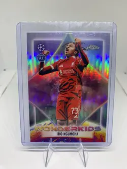 Rio Ngumoha Wonderkids Wk-1 RC 2025-26 Topps Chrome Uefa Club Competitions - Image 1