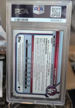 2022 BOWMAN JORBIT VIVAS CHROME PROSPECT AUTO REFRACTOR ROOKIE #D /499 PSA 10 - Image 2