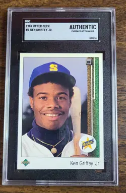 1989 Upper Deck - Star Rookie Ken Griffey Jr #1 (RC) - Image 1