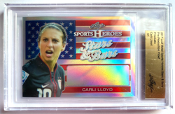 2017 Leaf Metal Sports Heroes Stars & Bars Pre Proof Prismatic Carli Lloyd #1/1 - Image 1