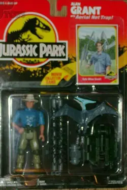 ALAN GRANT # 11 JURASSIC PARK SERIES 1 MOVIE COLLECTOR CARD KENNER EX+ NM- - Image 3