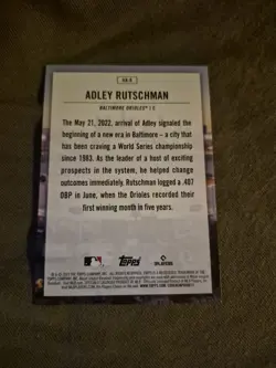 2023 Topps Series 1 - Home Field Advantage Adley Rutschman #HA-8 RC - NM - Image 2