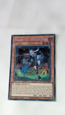 Yu-GI-Oh Maliss P March Hare ALIN-EN023 1st Edition Secret Rare NM Card - Image 2
