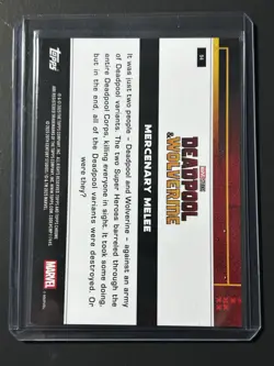 2025 Topps Chrome Deadpool Mercenary Melee Purple Mini Diamonds Refractor #d/250 - Image 2
