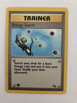 Pokemon Trainer Energy Search 59/62 1.st Edition 1999 - Image 1