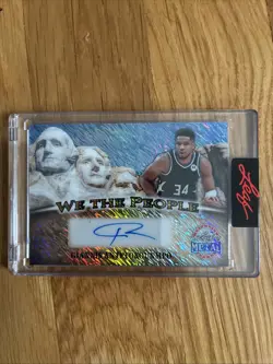 2025 Leaf Metal We The People Giannis Antetokounmpo Shimmer Autograph # 1/1 - Image 1