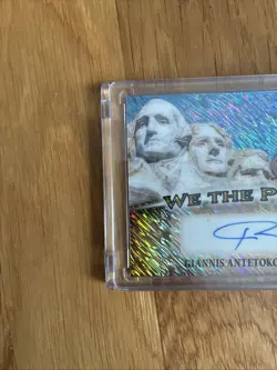 2025 Leaf Metal We The People Giannis Antetokounmpo Shimmer Autograph # 1/1 - Image 2