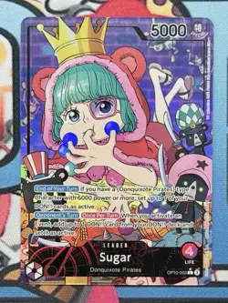 Sugar OP10-003 Alt Art Leader Royal Blood Foil Parallel One Piece CCG Eng NM - Image 3