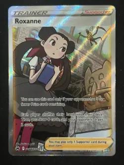 Pokemon TCG Roxanne Crown Zenith: Galarian Gallery GG66/GG70 Holo Ultra Rare - Image 1
