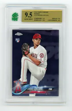 SHOHEI OHTANI 2018 TOPPS CHROME - ROOKIE CARD #150 ANGELS GRADED 9.5 GEM MNT - Image 1