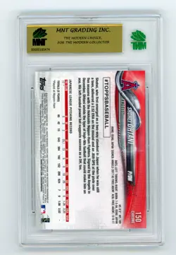 SHOHEI OHTANI 2018 TOPPS CHROME - ROOKIE CARD #150 ANGELS GRADED 9.5 GEM MNT - Image 2
