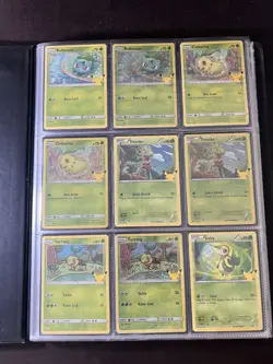Pokemon 25th Anniversary McDonalds Complete Set Holo&NonHolo 50 Cards And Binder - Image 1