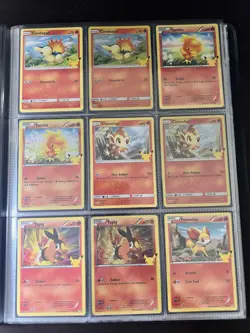 Pokemon 25th Anniversary McDonalds Complete Set Holo&NonHolo 50 Cards And Binder - Image 3