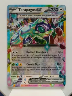 Pokemon TCG Prismatic Evolutions PRE Terapagos Ex 092/131 Holo NM - Image 1