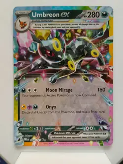 Pokemon TCG Prismatic Evolutions PRE Umbreon Ex 060/131 Holo NM - Image 1