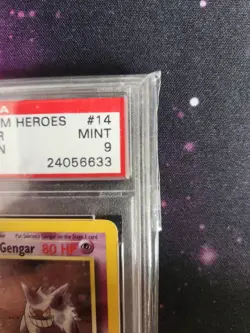 PSA 9 Sabrina's Gengar 14/132 1st Edition Holo Pokemon Card WOTC Gym Heroes - Image 5