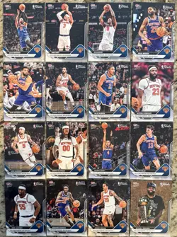 2026 NBA Finals Champions New York Knicks Topps NOW 16-Card Team Set SP Inculded - Image 1