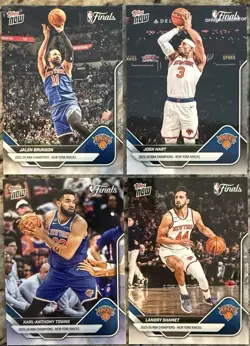2026 NBA Finals Champions New York Knicks Topps NOW 16-Card Team Set SP Inculded - Image 2