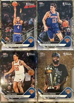 2026 NBA Finals Champions New York Knicks Topps NOW 16-Card Team Set SP Inculded - Image 5