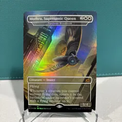Mothra, Supersonic Queen - Luminous Broodmoth NEAR MINT Foil 371 MTG Card - Image 1