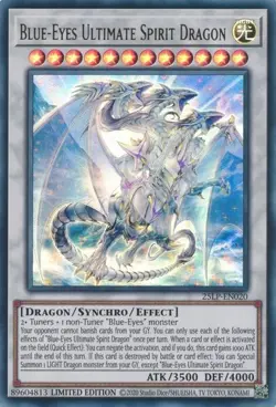 25LP-EN020 Blue-Eyes Ultimate Spirit Dragon Ultra Rare LTD Edition NM YuGiOh TCG - Image 1
