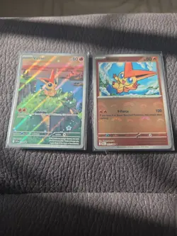 Pokemon TCG Victini SVP 208 Promo Holo Card Illustration Collection - Image 1