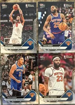 2026 NBA Finals Champions New York Knicks Topps NOW 16-Card Team Set SP Inculded - Image 3