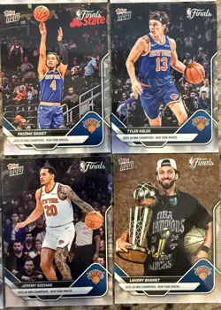 2026 NBA Finals Champions New York Knicks Topps NOW 16-Card Team Set SP Inculded - Image 5