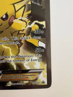 Pokemon TCG Pikachu EX XY124 Black Star Promo - Image 4