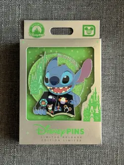 2026 Walt Disney World Stitch Jumbo Hidden Disney Wave A LR Pin - Image 1