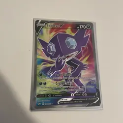 Pokemon Card Sableye V 194/202 Sword & Shield Full Art Base Set Near Mint - Image 2