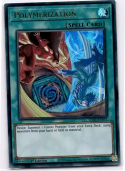 Yugioh Polymerization RA03-EN051 Hero Art Ultra Rare 1st Edition NM - Image 1