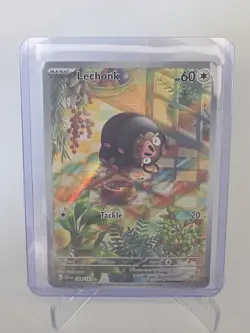 Pokemon TCG Lechonk Holo Illustration Rare Card 209/197 Obsidian Flames - Image 1