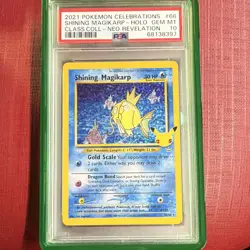 Pokemon Shining Magikarp 66/64 Celebrations Classic Collection Holo ENG PSA 10 - Image 1