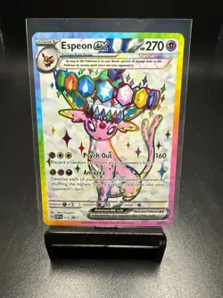Espeon ex SVP 175 Prismatic Evolutions Premium Figure Collection Promo - Image 1