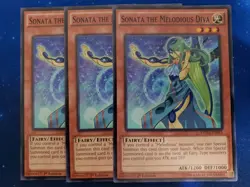 Yugioh Sonata the Melodious Diva DUEA-EN015 Common 1st Edition X3 Playset - Image 1