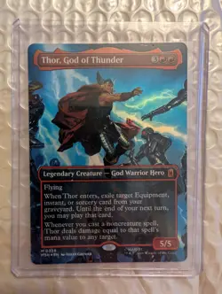 Thor, God of Thunder (Borderless) (0338) Marvel Super Heroes Foil - Image 3