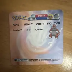 Pokemon Artbox AF Trading Card Lot 2006 Groudon AF 75 - Image 3