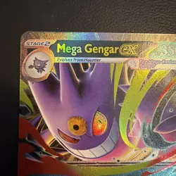 Mega Gengar ex 056/094 Near Mint Phantasmal Flames Double Rare Holo Pokemon - Image 3