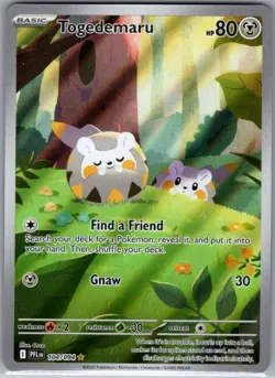 Togedemaru 104/094 ME02: Phantasmal Flames - Pokemon Card - NM - Image 1